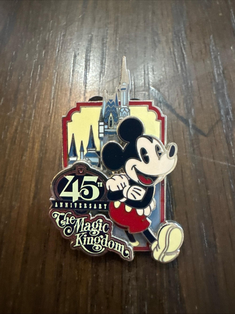 WDW Magic Kingdom 45th Anniversary Mystery Mickey with Castle Disney Pin 118218
